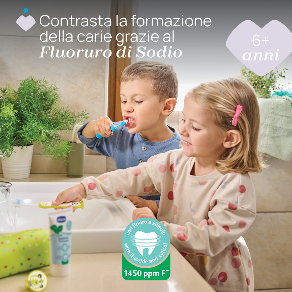 Pasta de dinti Chicco cu aroma de menta 50ml 6 ani+ - 3 | YEO