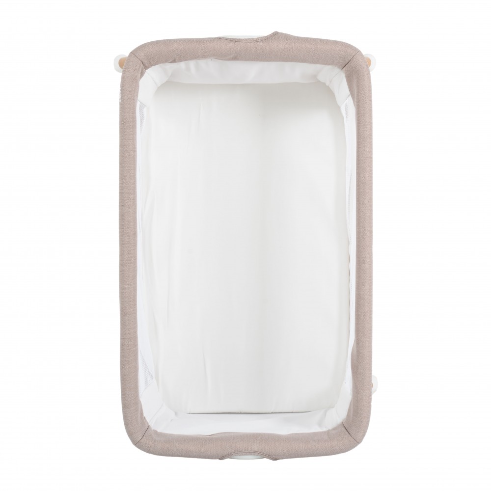 Patut Co-sleeper cu cos pentru accesorii si plasa Kalinihta Premium Beige