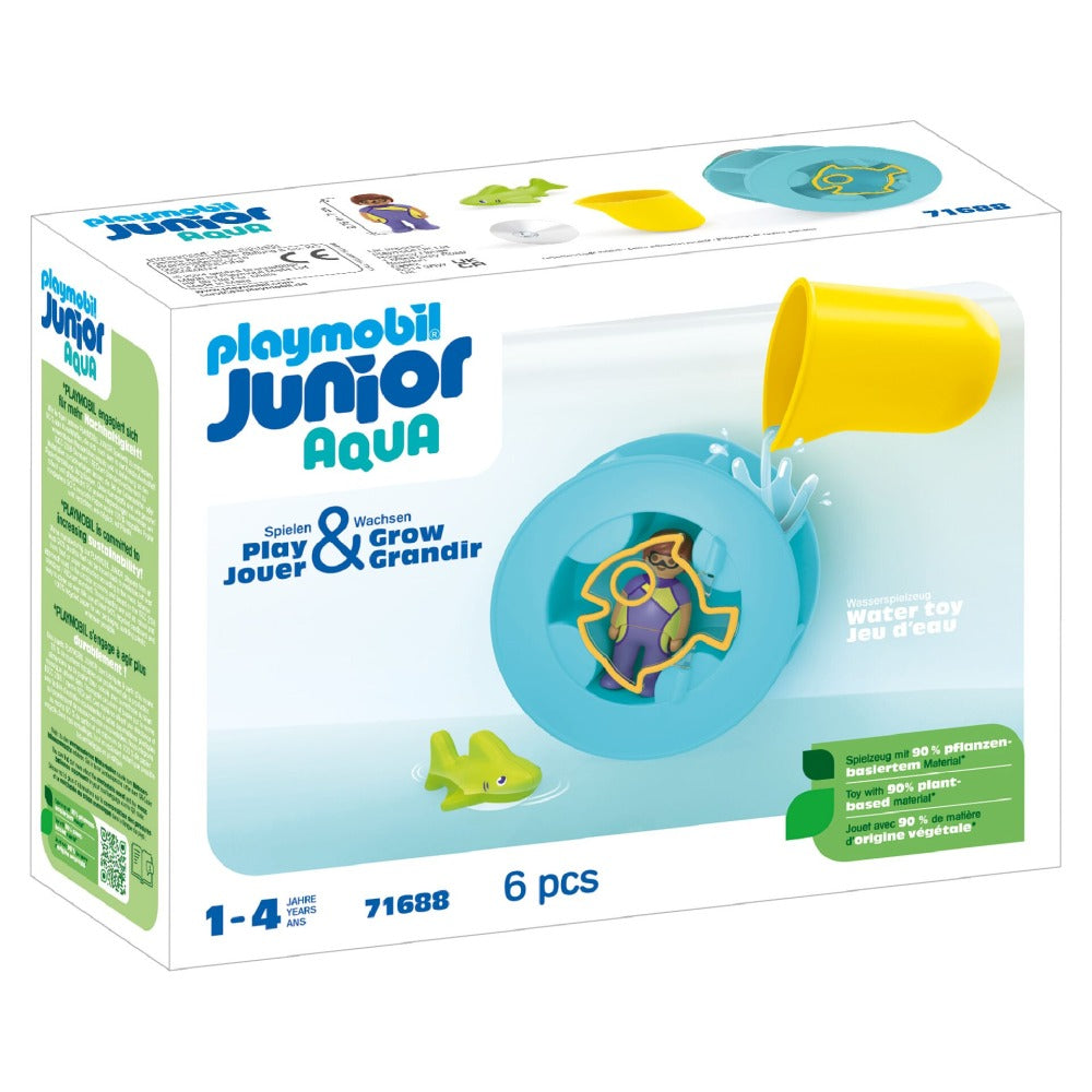 Roata de apa cu pui de rechin Playmobil Junior Aqua