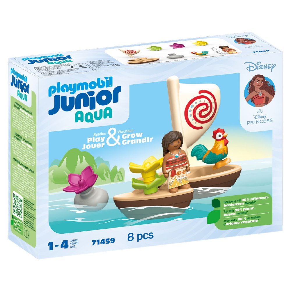 Barca cu vela a Moanei Playmobil Junior Disney