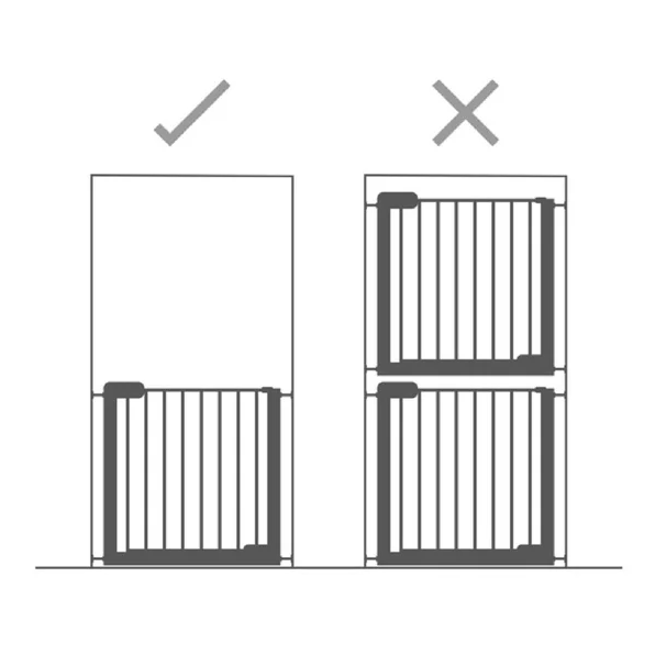 Poarta de siguranta Munchkin din metal Easy Lock white