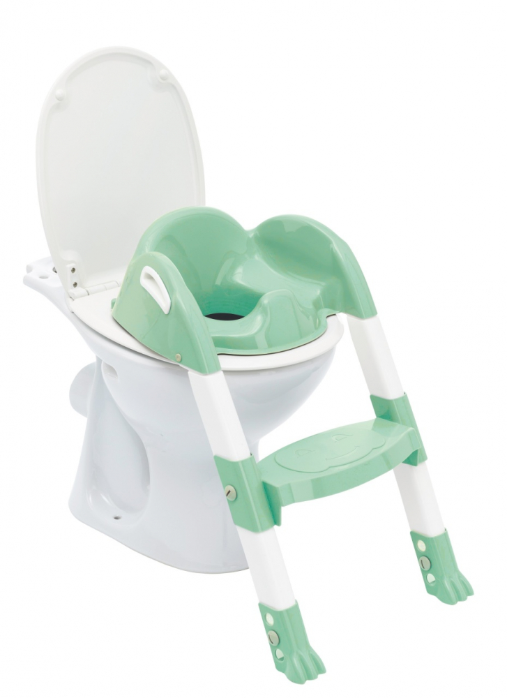 Reductor pentru toaleta cu scarita Kiddyloo Celadon green