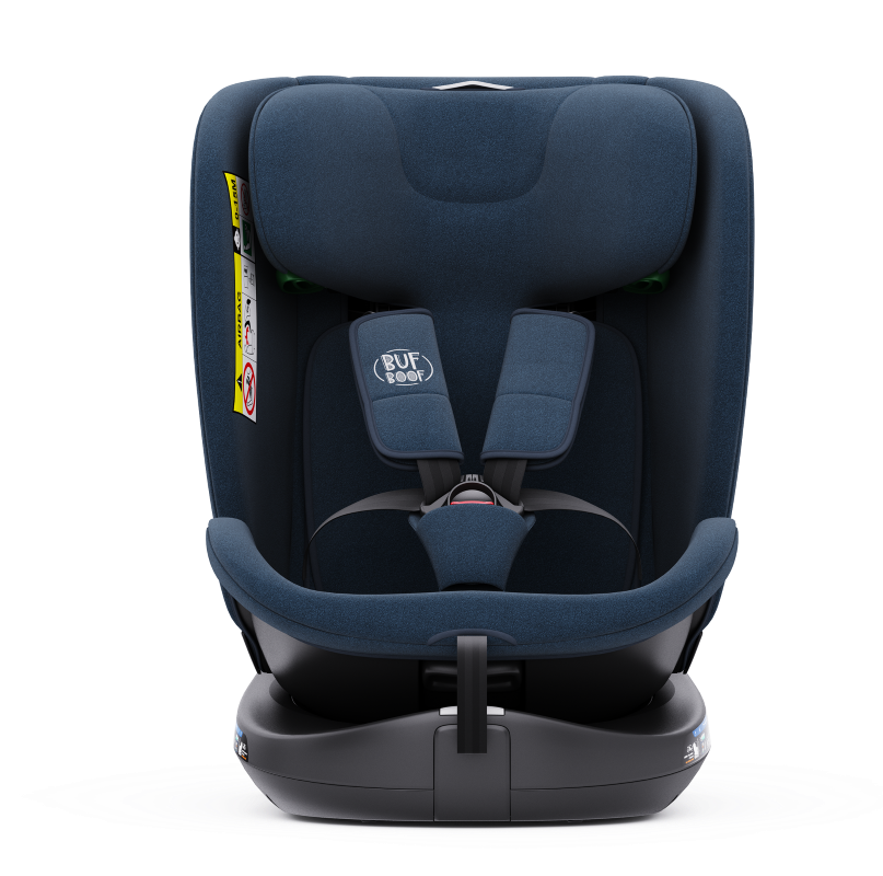 Scaun auto rotativ cu isofix B-Joy Deluxe Buf Boof iSize 40-150 cm blue - 2