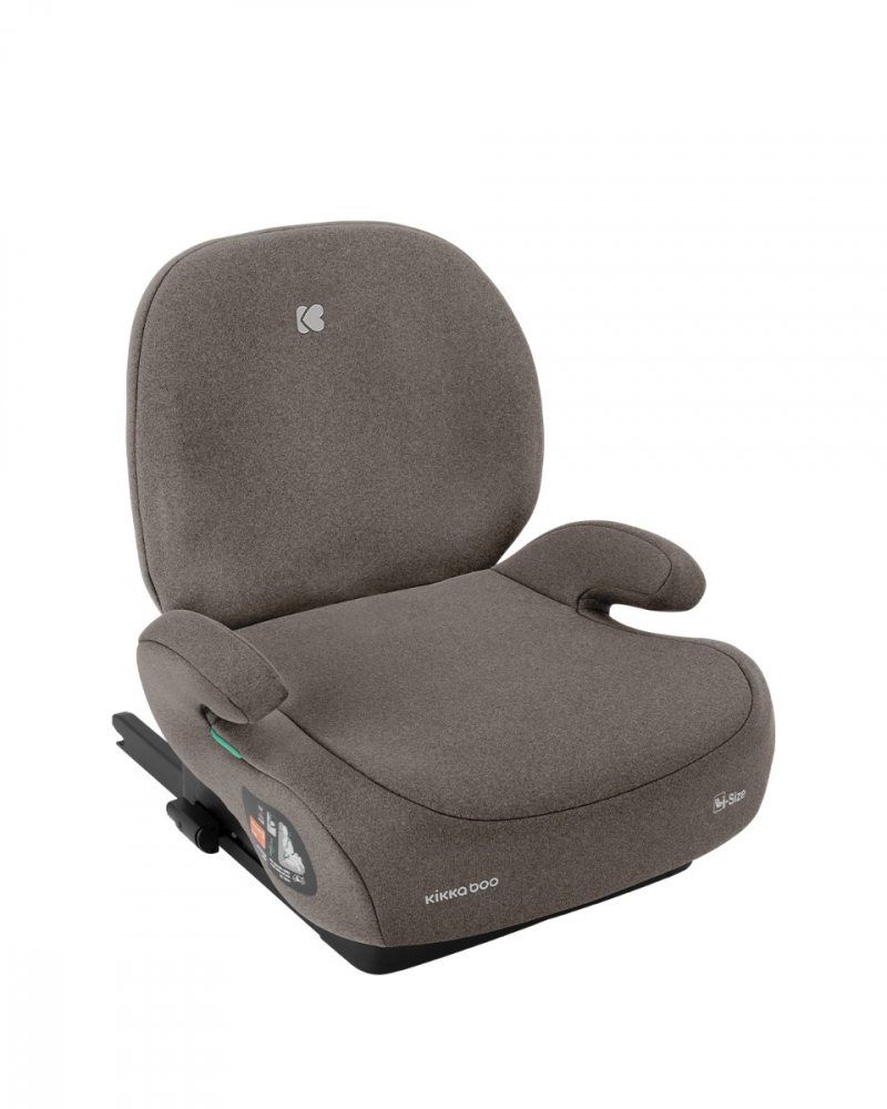 Inaltator auto cu isofix si spatar detasabil 125-150 cm i-Boost i-Size Brown - 7