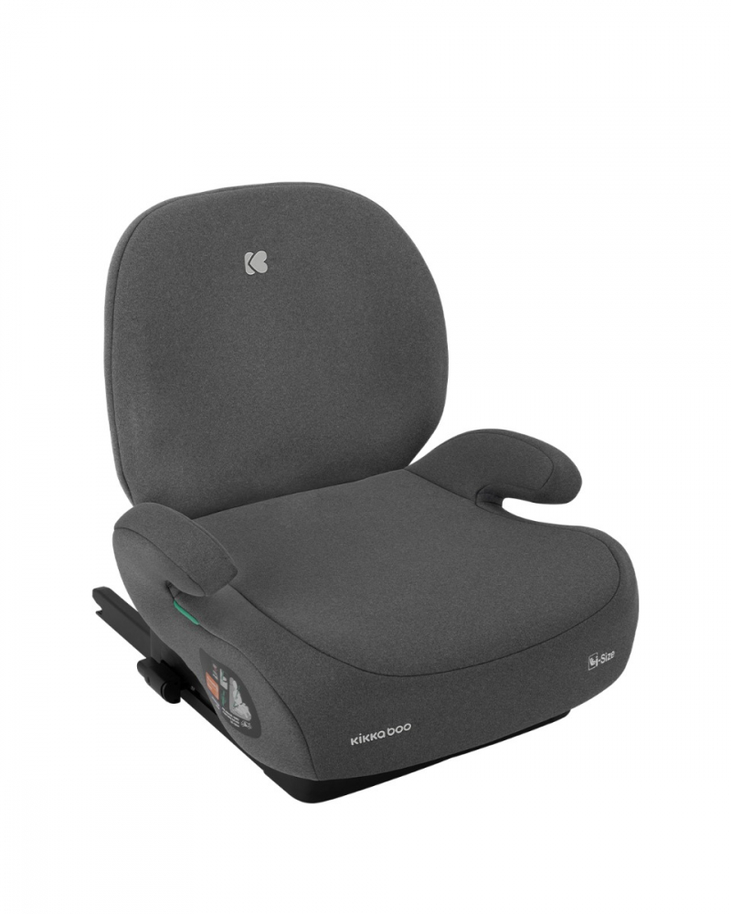 Inaltator auto cu isofix si spatar detasabil 125-150 cm i-Boost i-Size Dark Grey - 7