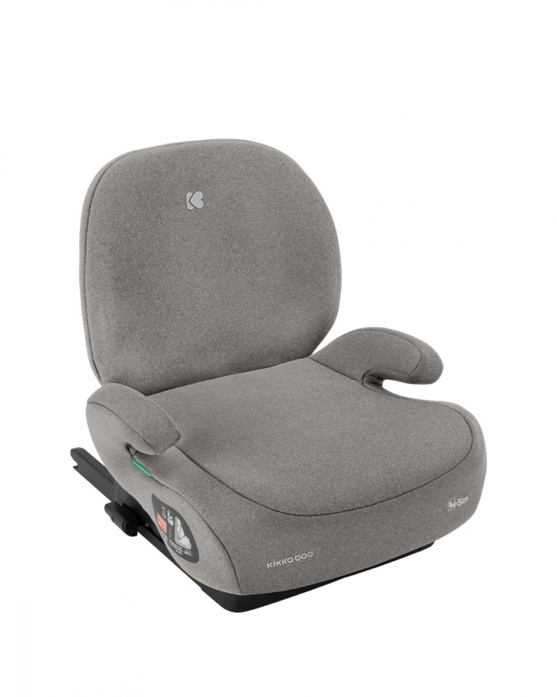 Inaltator auto cu isofix si spatar detasabil 125-150 cm i-Boost i-Size Light Grey - 7