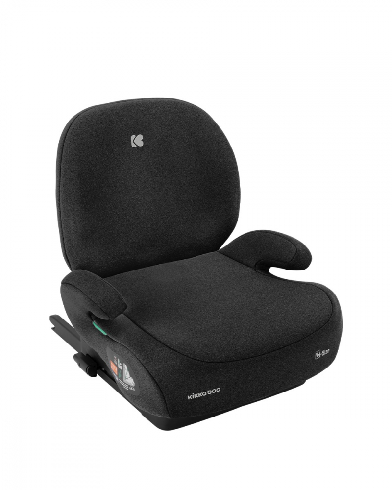 Inaltator auto cu isofix si spatar detasabil 125-150 cm i-Boost i-Size Negru