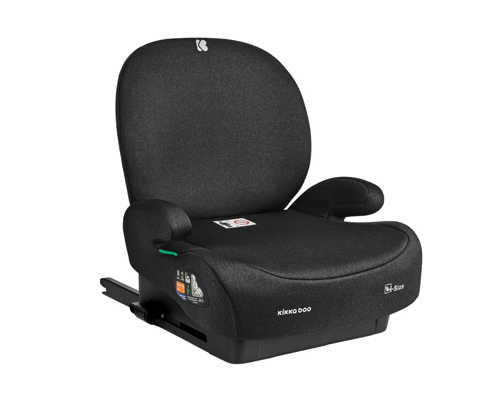 Inaltator auto cu isofix si spatar detasabil 125-150 cm i-Boost i-Size Negru - 2