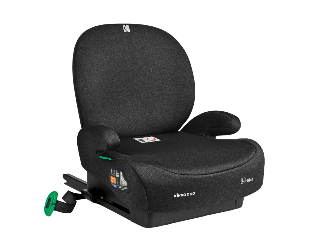 Inaltator auto cu isofix si spatar detasabil 125-150 cm i-Boost i-Size Negru - 8