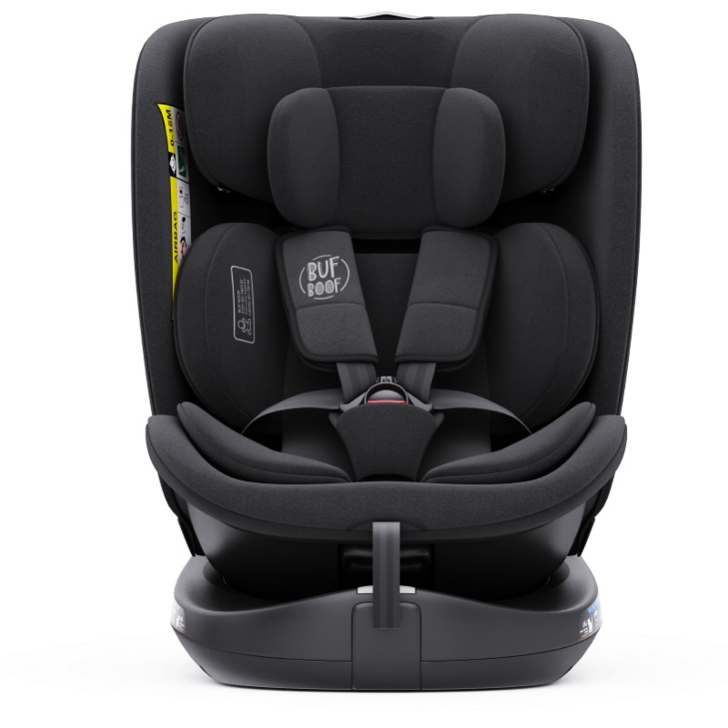 Scaun auto rotativ cu isofix B-Joy Deluxe Buf Boof iSize 40-150 cm black - 1