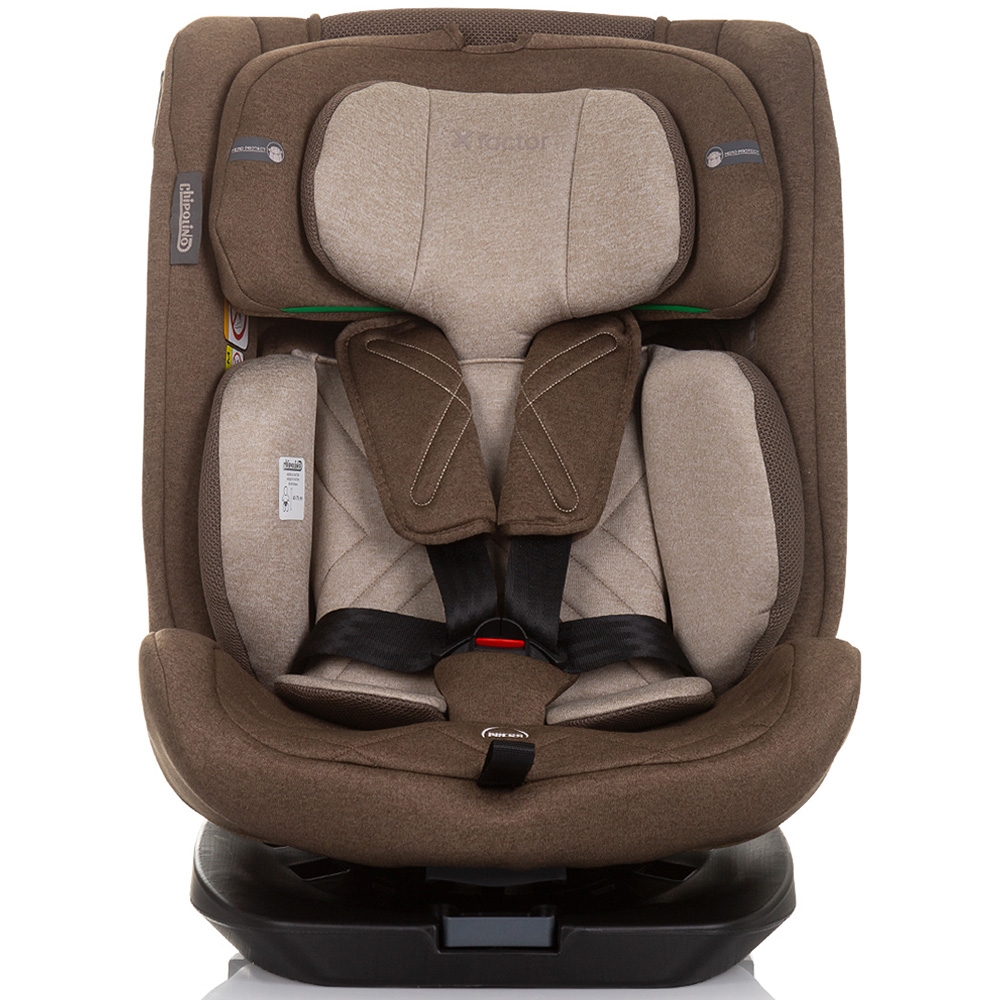 Scaun auto Chipolino X Factor I-Size 40-150 cm macadamia cu sistem Isofix