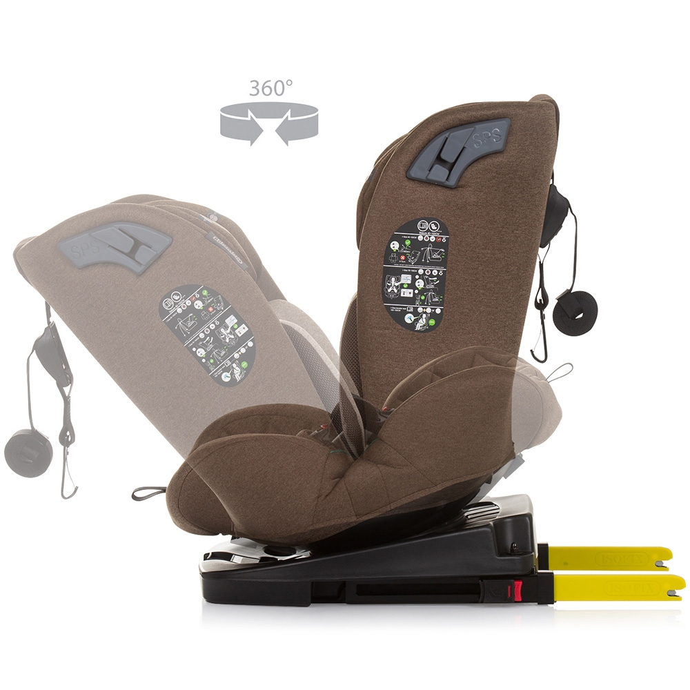 Scaun auto Chipolino X Factor I-Size 40-150 cm macadamia cu sistem Isofix - 4