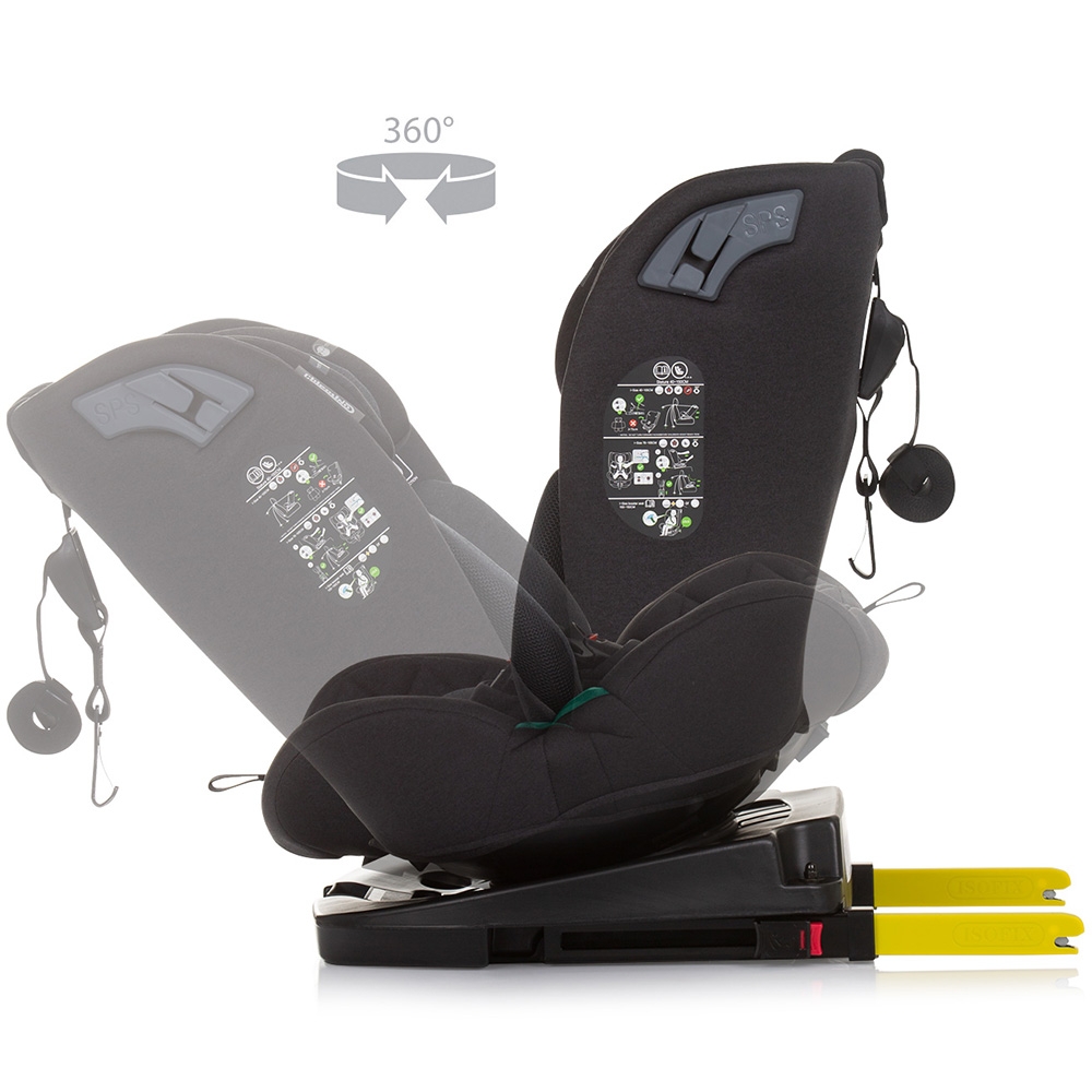 Scaun auto Chipolino X Factor I-Size 40-150 cm obsidian cu sistem Isofix - 4