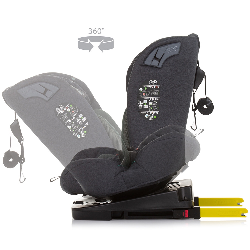 Scaun auto Chipolino X Factor I-Size 40-150 cm pastel green cu sistem Isofix - 4