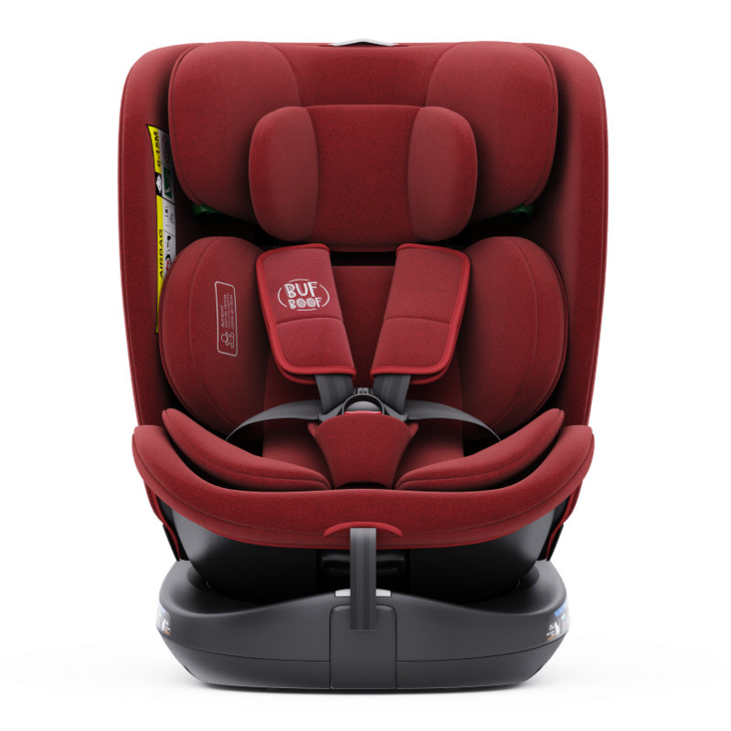 Scaun auto rotativ cu isofix B-Joy Deluxe Buf Boof iSize 40-150 cm red - 4