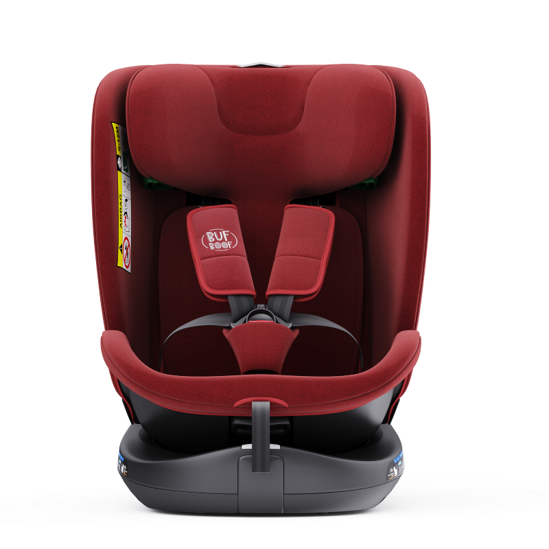 Scaun auto rotativ cu isofix B-Joy Deluxe Buf Boof iSize 40-150 cm red - 6