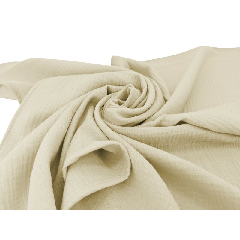 Set 2 museline MimiNu din bumbac 80x80 cm Warm beige and cream - 2