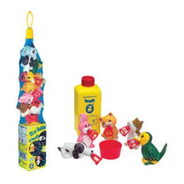 Set baloane de sapun Bubbelix 5 figurine vesele mini Pustefix bubble Toys animale companie