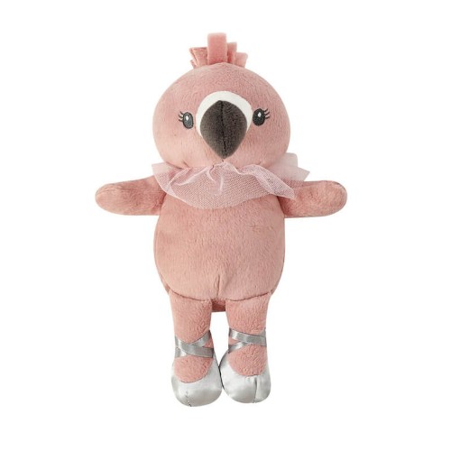 Set cadou bebelusi Infancie cu paturica si jucarie de plus flamingo - 1 | YEO