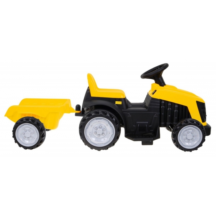 Tractor electric galben 6V cu remorca - 4