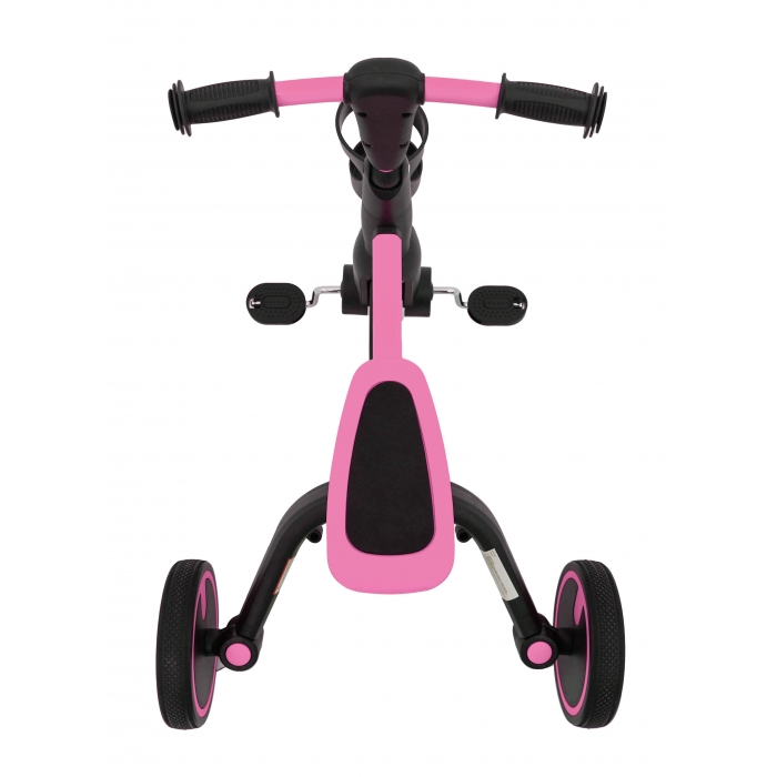 Tricicleta cu pedale 3 in 1 si roti din cauciuc SporTrike roz - 3 | YEO