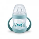 Biberon Nuk Nature Sense cu tetina de invatare vernil 150ml