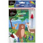 Carte magica de colorat cu apa Kidea 3+ model animale