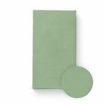 Cearceaf cu elastic Bocioland pentru patut din 100% bumbac jersey 120x60 cm 0 luni+ green