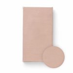 Cearceaf cu elastic Bocioland pentru patut din 100% bumbac jersey 120x60 cm 0 luni+ pink