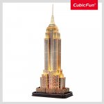 Puzzle 3D led Empire State Building 37 piese Cubic Fun