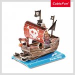 Puzzle 3D nava pirati 22 piese Cubic Fun