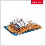 Puzzle 3D si brosura opera din Sydney Cubic Fun 86 piese