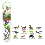 Cutie cu 12 minifigurine pictate manual Reptile si amfibieni