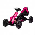 Kart electric 12V pentru copii cu roti EVA Nichiduta Go kart Sport Pink