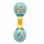 Maracas dublu Moulin Roty albastru