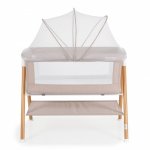 Patut Co-sleeper cu cos pentru accesorii si plasa Kalinihta Premium Beige