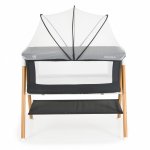 Patut Co-sleeper cu cos pentru accesorii si plasa Kalinihta Premium Black