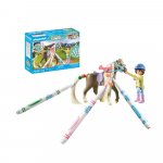 Cal cu par si creioane Crayola Playmobil