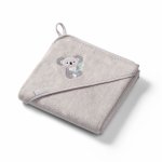 Prosop copii Baby Ono cu gluga fibra bambus 100x100 cm koala gri