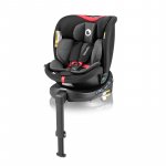 Scaun auto Lionelo i-Size Navy 40-150 cm cu isofix negru/rosu