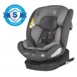 Scaun auto cu Isofix Coccolle Nyota iSize, 4 pozitii inclinare, Rotire 360 cu o singura mana, Tetiera reglabila, Husa detasabila, Sistem antibasculare Top Tether, Pozitie somn, Sarcina maxima 36 kg, 40-150 cm, 0-12 ani, Omologat R129, Diamond black