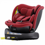 Scaun auto rotativ cu isofix B-Joy Deluxe Buf Boof iSize 40-150 cm red