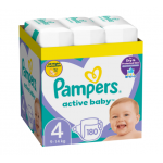 Scutece Pampers Active Baby XXL BOX Marimea 4, 9 -14 kg 180 buc