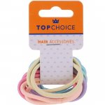 Set 12 elastice de par multicolore Top Choice