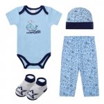 Set cadou nou nascuti Mothers Choice 4 piese din bumbac model balena bleu