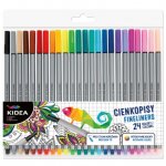 Set de finelinere derform Kidea 24 culori multicolor