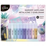 Set markere metalice acrilice Kidea multicolor