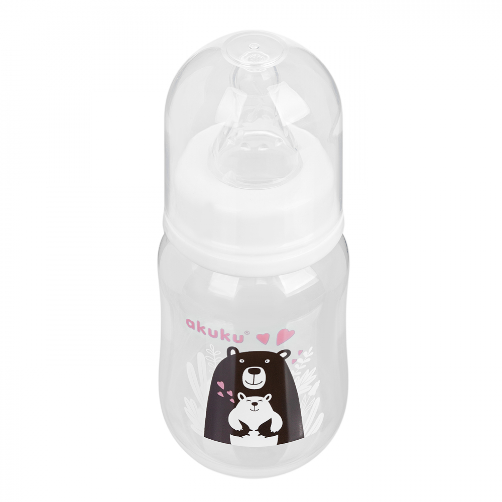 Biberon anticolici Akuku 125 ml Bear and Mom - 1 | YEO