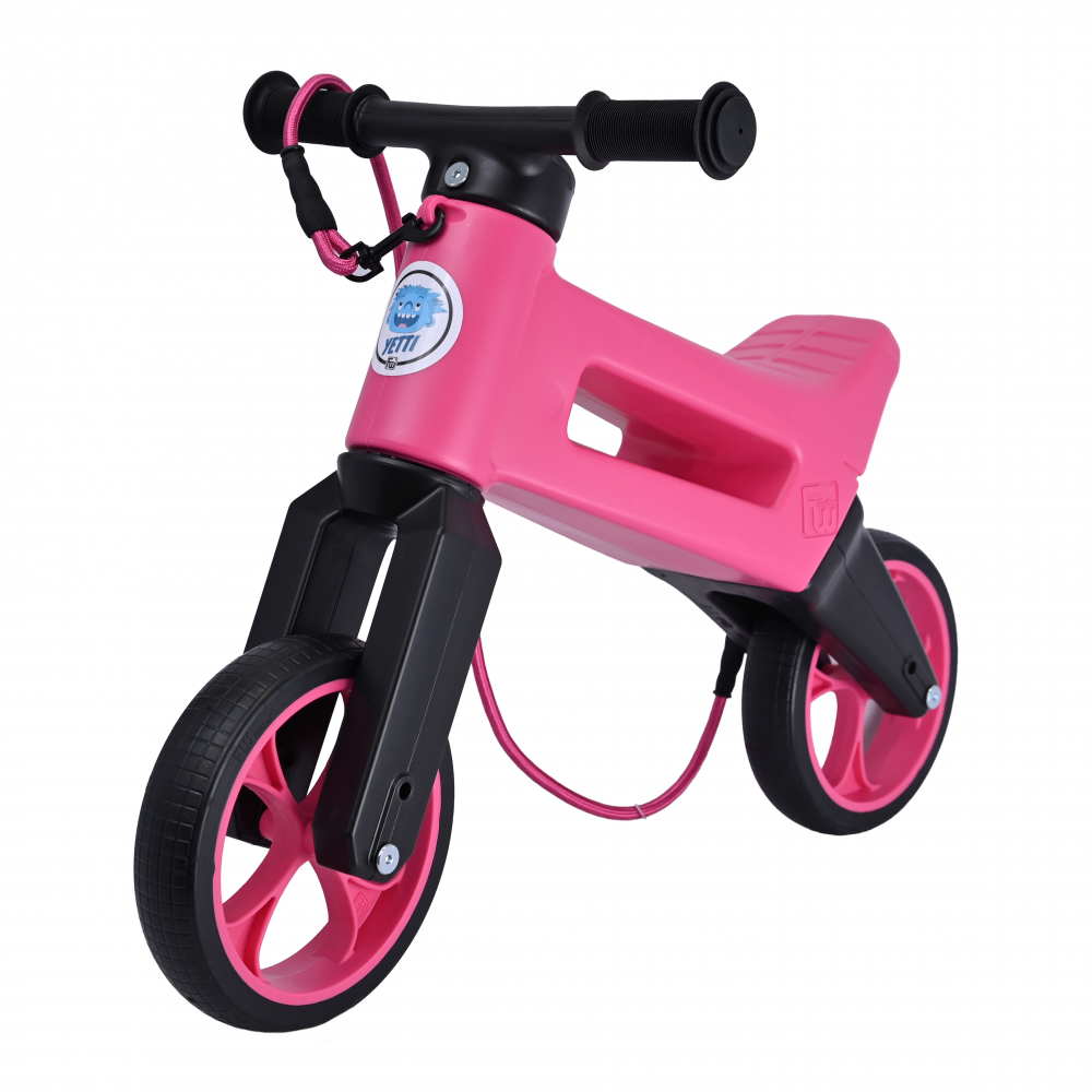 Bicicleta fara pedale 3 in 1 Funny Wheels Rider SuperSport Yetti Pink - 3 | YEO