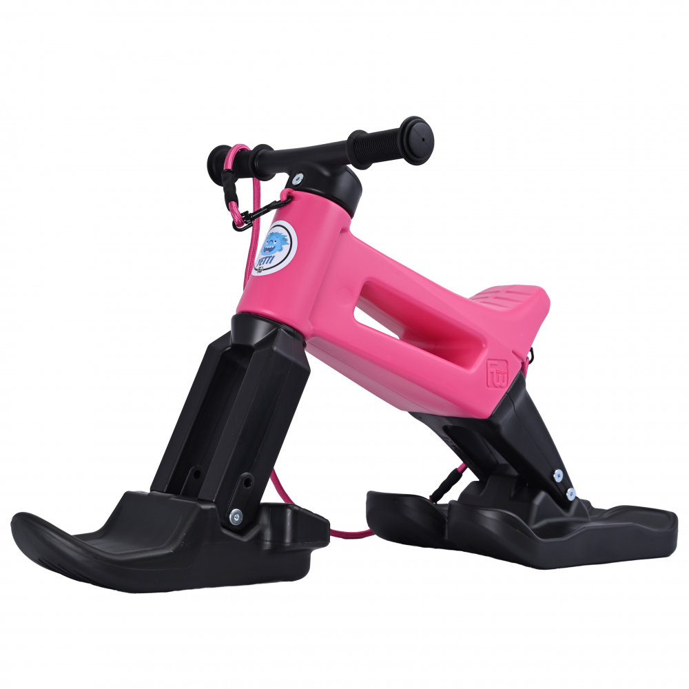 Bicicleta fara pedale 3 in 1 Funny Wheels Rider SuperSport Yetti Pink - 4